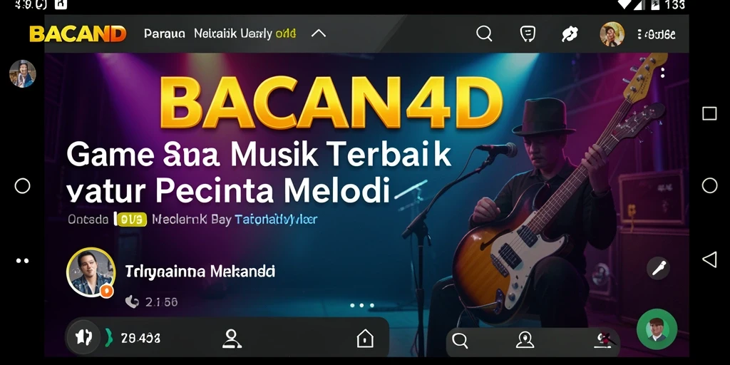 Tampilan gameplay menarik dalam <strong>BACAN4D</strong> yang penuh musik.