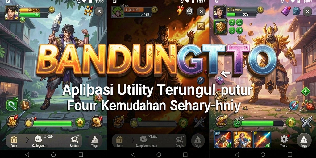 Tampilan antarmuka aplikasi BANDUNGTOTO yang sederhana dan efektif.