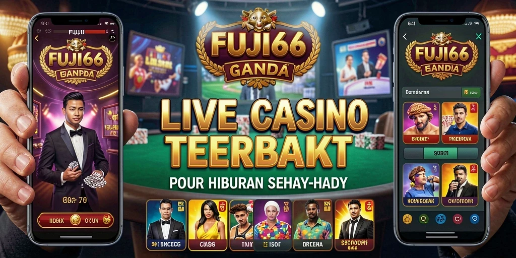 Tampilan gameplay FUJI66 dengan dealer live yang profesional dan grafis menawan.
