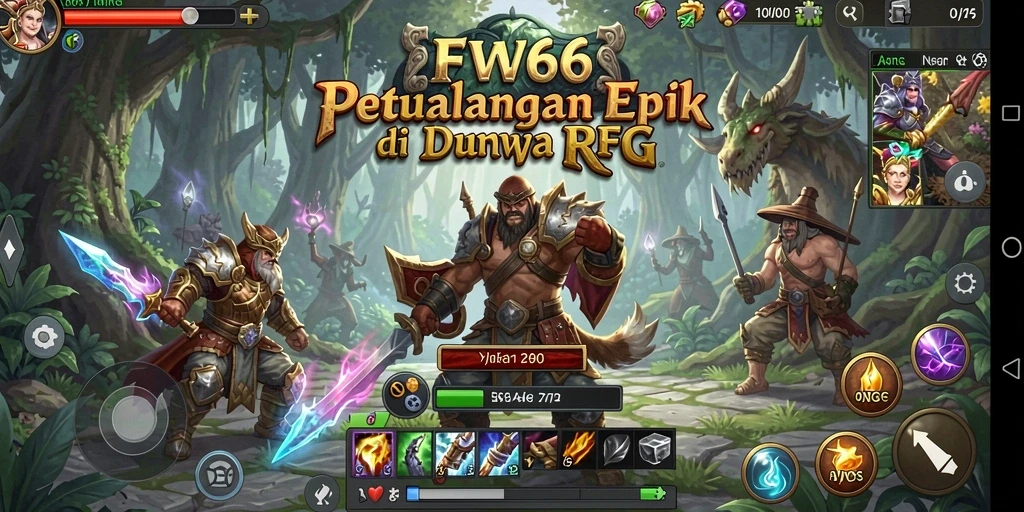 Tampilan menarik dari gameplay FW66 yang memukau di dunia RPG.