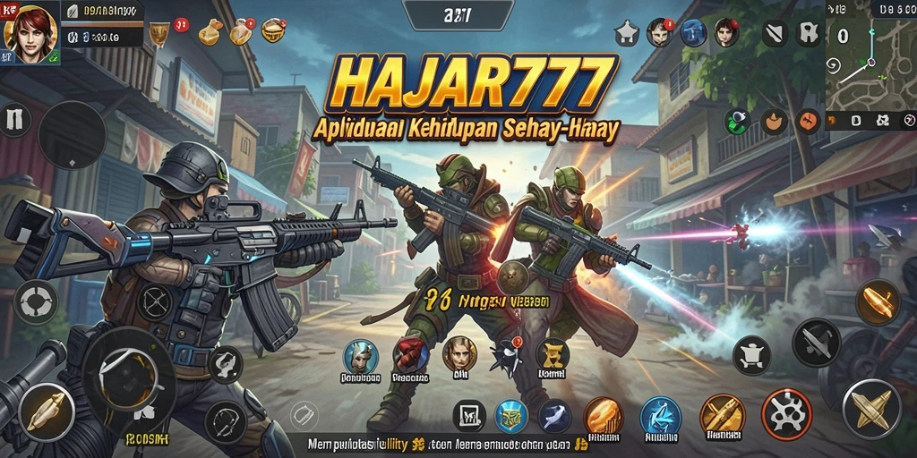 Tampilan antarmuka user-friendly dari HAJAR777 untuk aplikasi Utility.