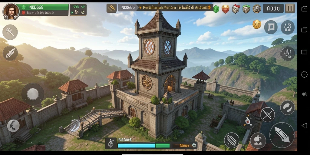 Tampilan gameplay Tower Defense yang mendebarkan dan strategis.