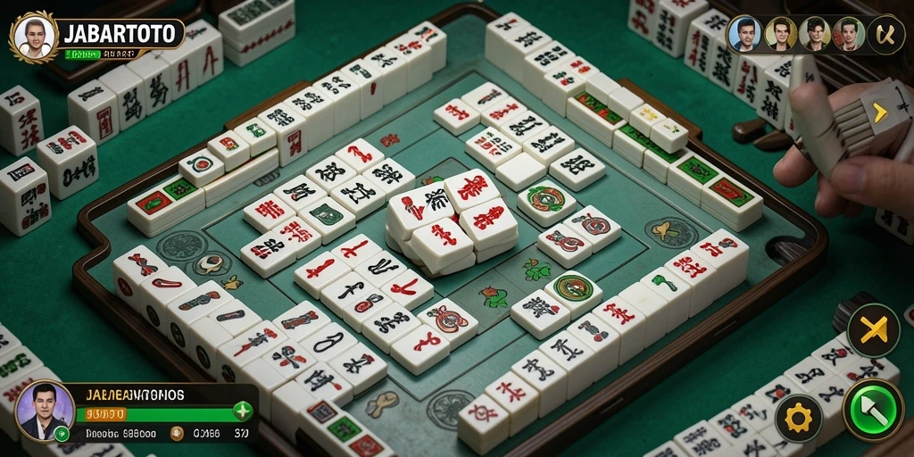 Tangkapan layar gameplay JABARTOTO yang menampilkan keseruan bermain Mahjong.