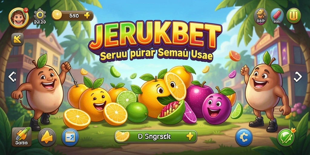 Tangkapan layar gameplay JERUKBET menunjukkan aksi seru dan penuh warna.
