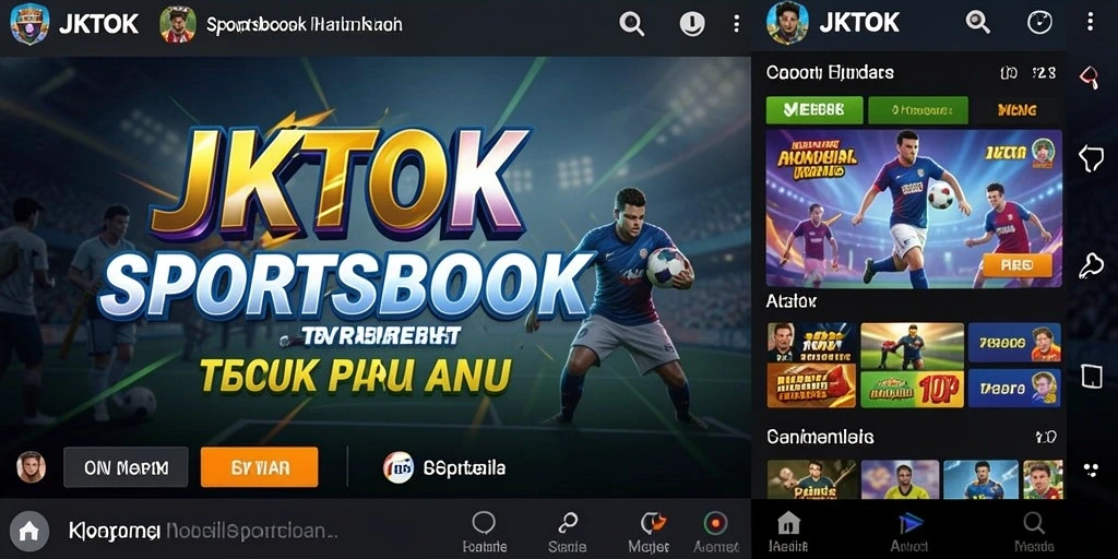 Tampilan gameplay Sportsbook JKTOK dengan fitur taruhan yang interaktif.