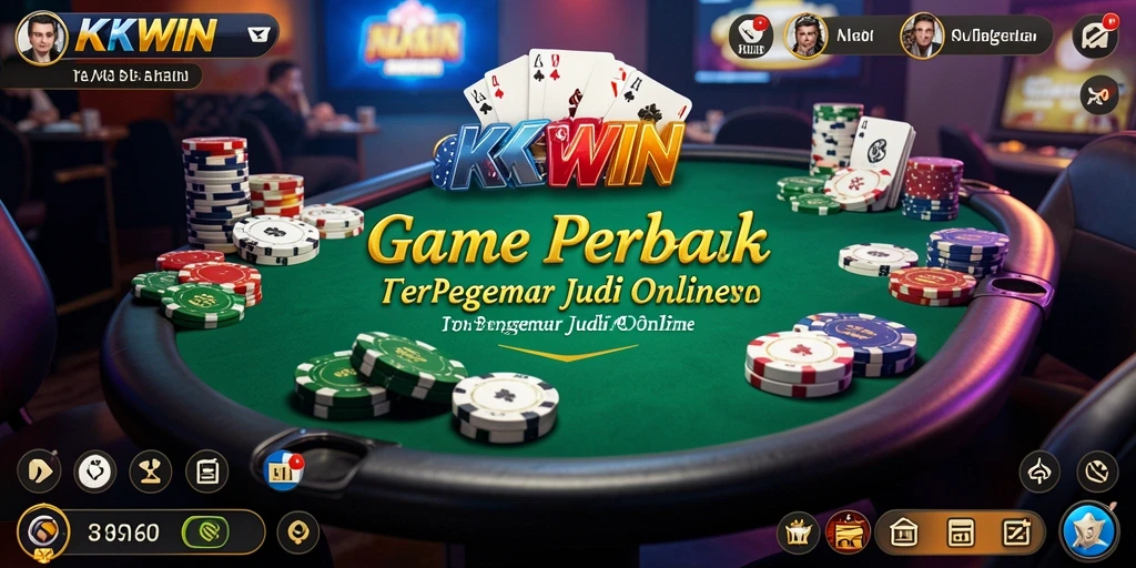 Screenshot gameplay Poker di KKWIN yang mendebarkan.