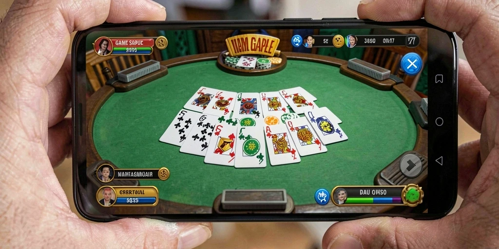 Screenshot gameplay L777 menampilkan aksi seru permainan Gaple.