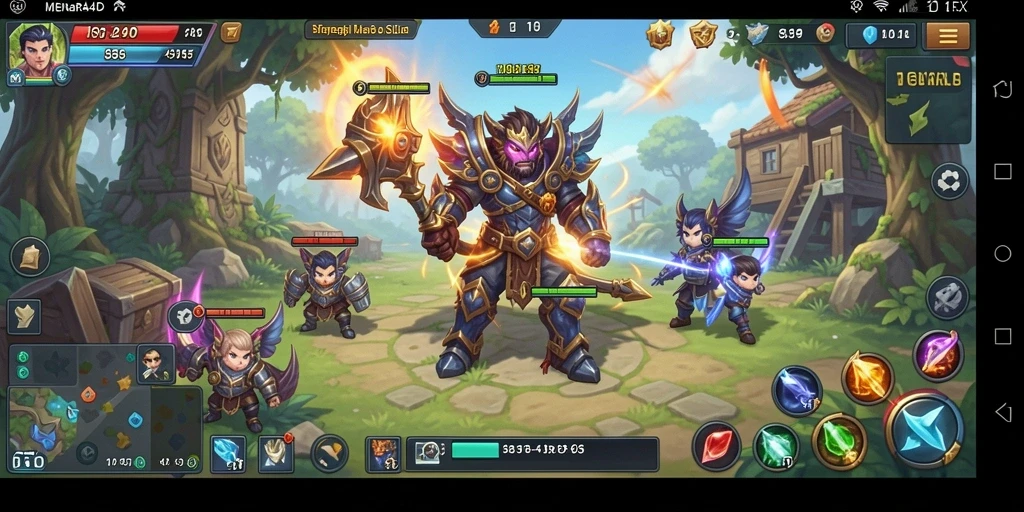 Tampilan gameplay <strong>MENARA4D</strong> yang menawan penuh strategi dan aksi.