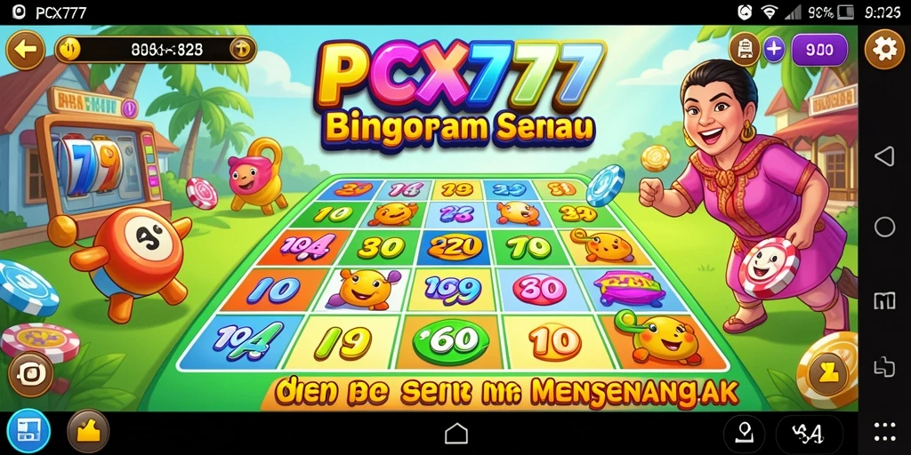 Tampilan gameplay menarik dari PCX777 Bingo.