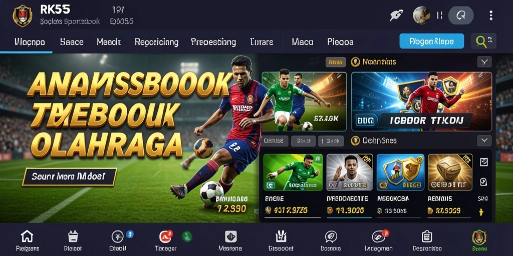 Tampilan gameplay seru dan menarik dari RK55 Sportsbook.