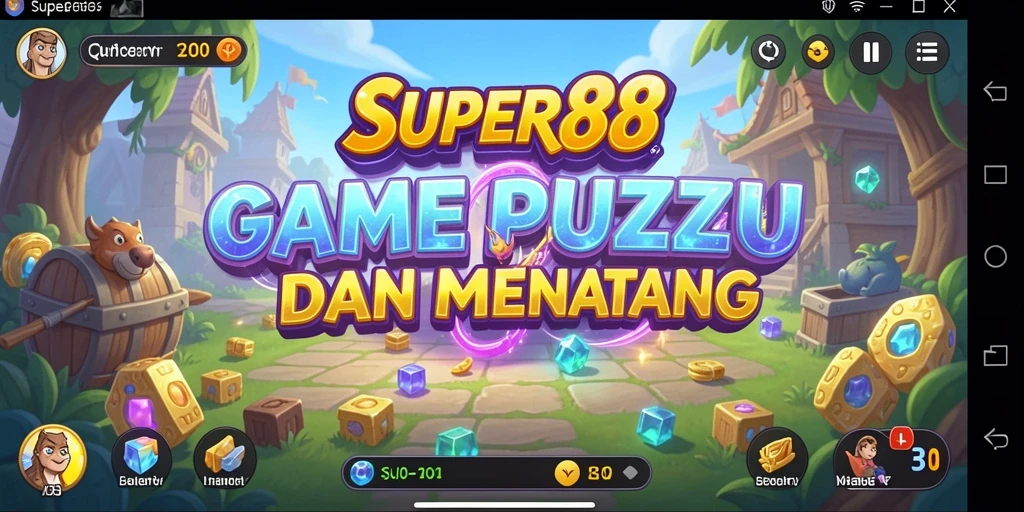 Screenshot gameplay SUPER88 yang penuh tantangan puzzle.