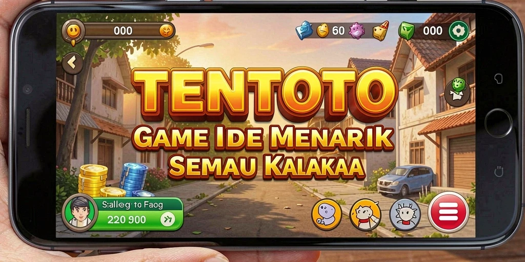 Screenshot TENTOTO menampilkan gameplay santai dan mengasyikkan.